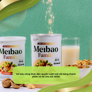 5 ưu điểm vượt trội của sữa hạt Meibao